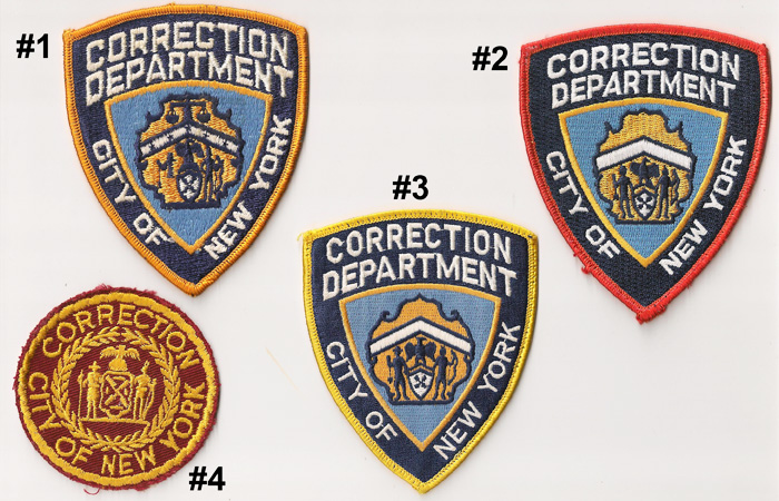 New York City Department of Corrections Standard ID Jacket/Cap/Hat Patch 