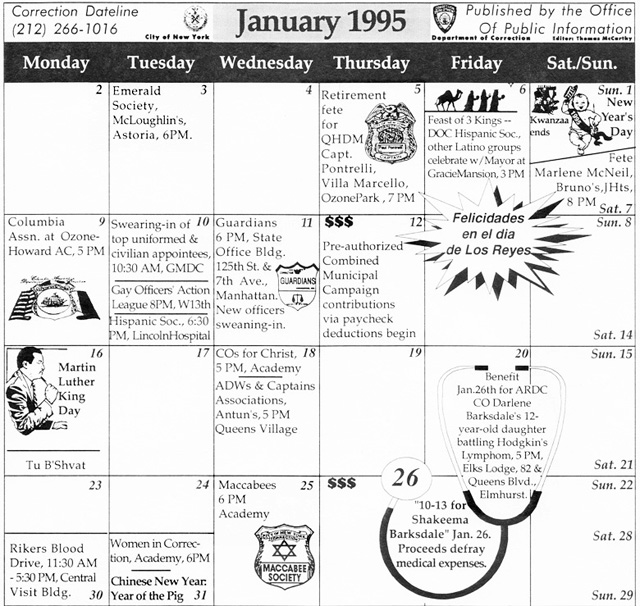 1995 Correction News Dateline January Issue